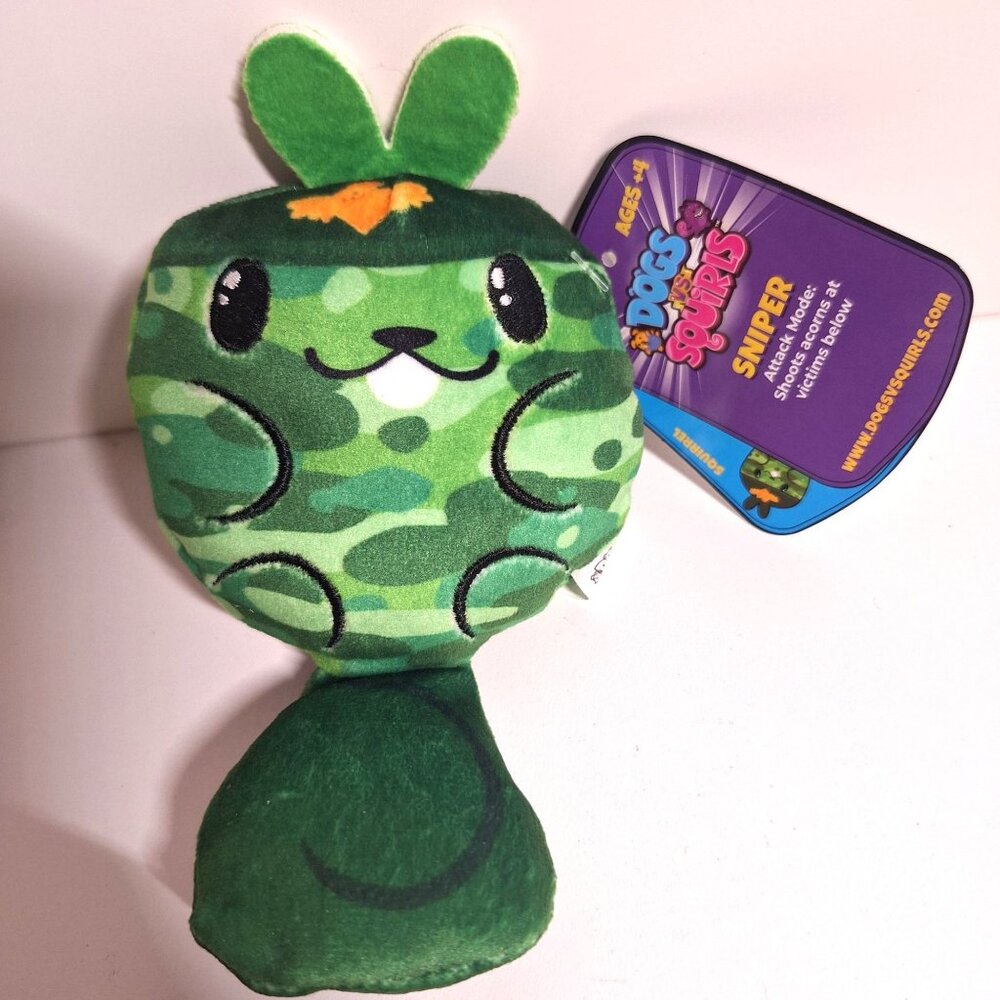 Cyborg Cat 505 Dogs vs Squirls 021 Sniper Cats Vs Pickles Beanie Plush Lot - Picture 3 of 10